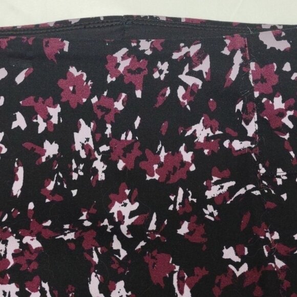 LYSSE lined stretch black and purple midi skirt, like new condition, size M - Picture 4 of 7